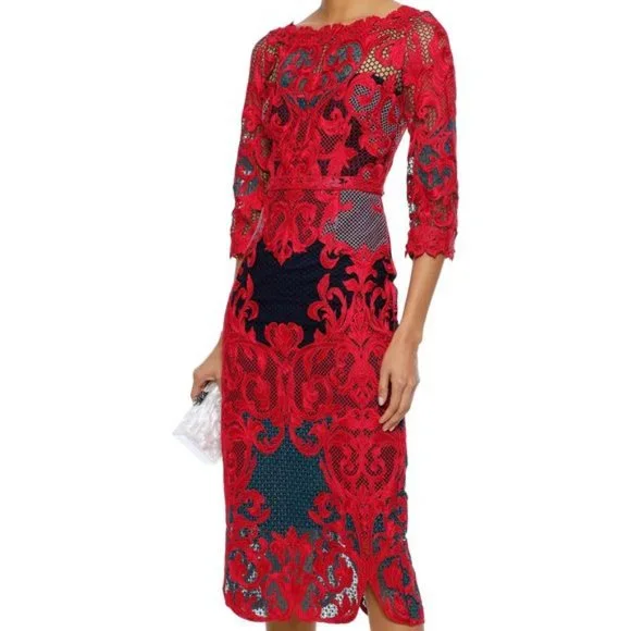 Marchesa | Dresses | Nwt Marchesa Notte Lace Dress | Poshmark